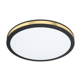 Worbette LED Flush Ceiling Light 28cm - Black