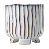 Wormiston Ceramic Plant Pot 13.7cm - White & Brown
