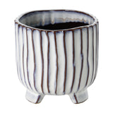 Wormiston Ceramic Plant Pot 13.7cm - White & Brown