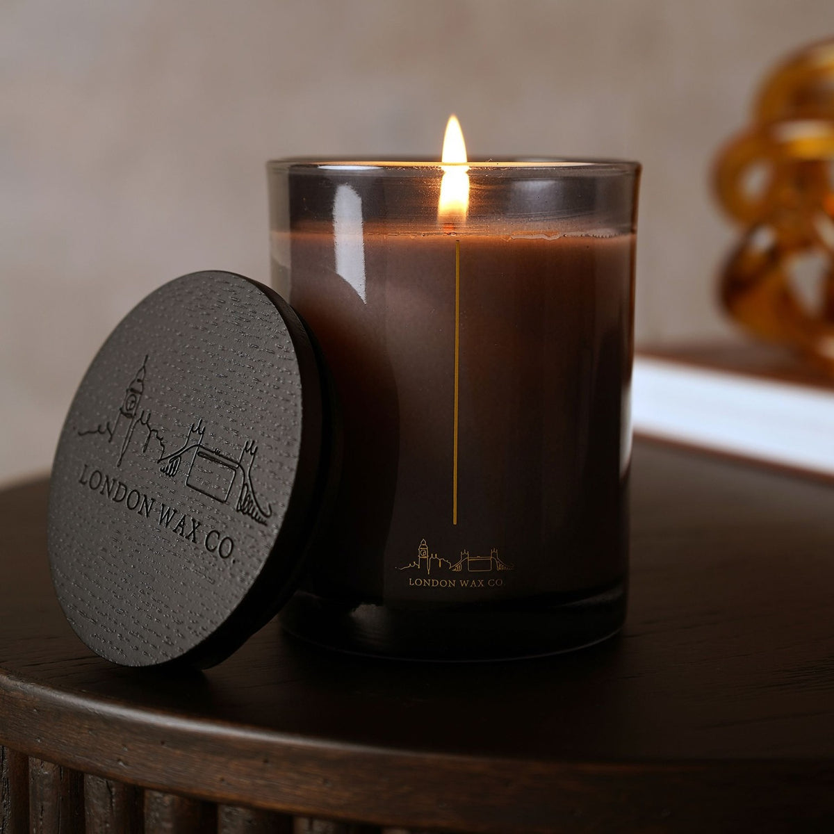Essence of Time Boxed Scented Candle 227g - Grey & Black