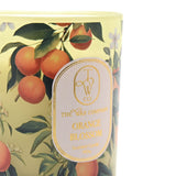 Orange Blossom Glass Scented Candle 190g - Green & Gold