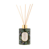 Warm Fig Printed Glass Reed Diffuser 250ml - Green & Purple