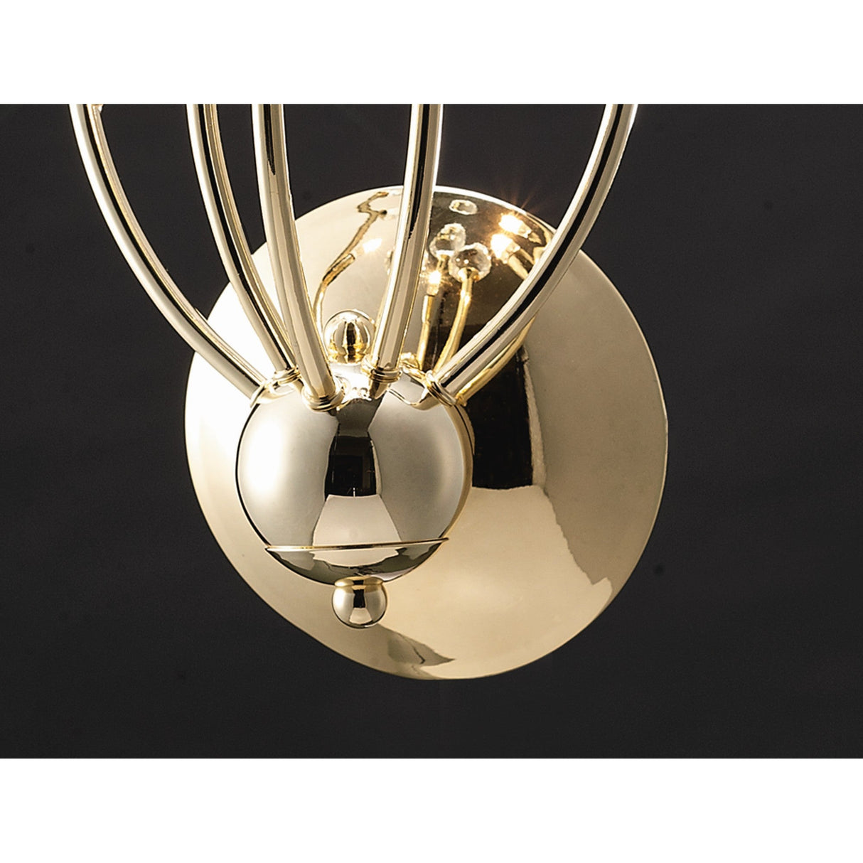 Xeena 3 Light Crystal Wall Light - Gold