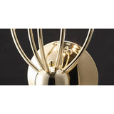 Xeena 3 Light Crystal Wall Light - Gold
