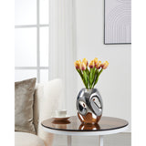 Xiporai Glass Vase 19.8cm - Chrome