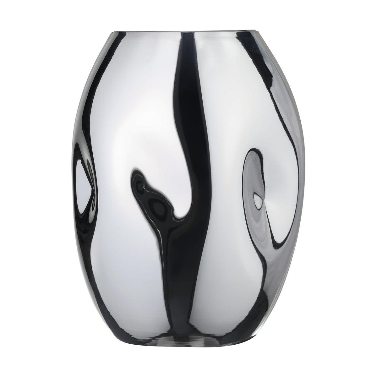 Xiporai Glass Vase 19.8cm - Chrome