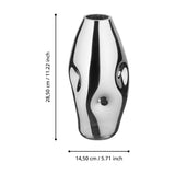 Xiporai Glass Vase 28.5cm - Chrome