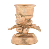 Acorn Tree and Oak Leaf Candle Holder with Votive - Gold