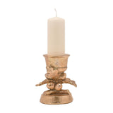Acorn Tree and Oak Leaf Candle Holder with Votive - Gold