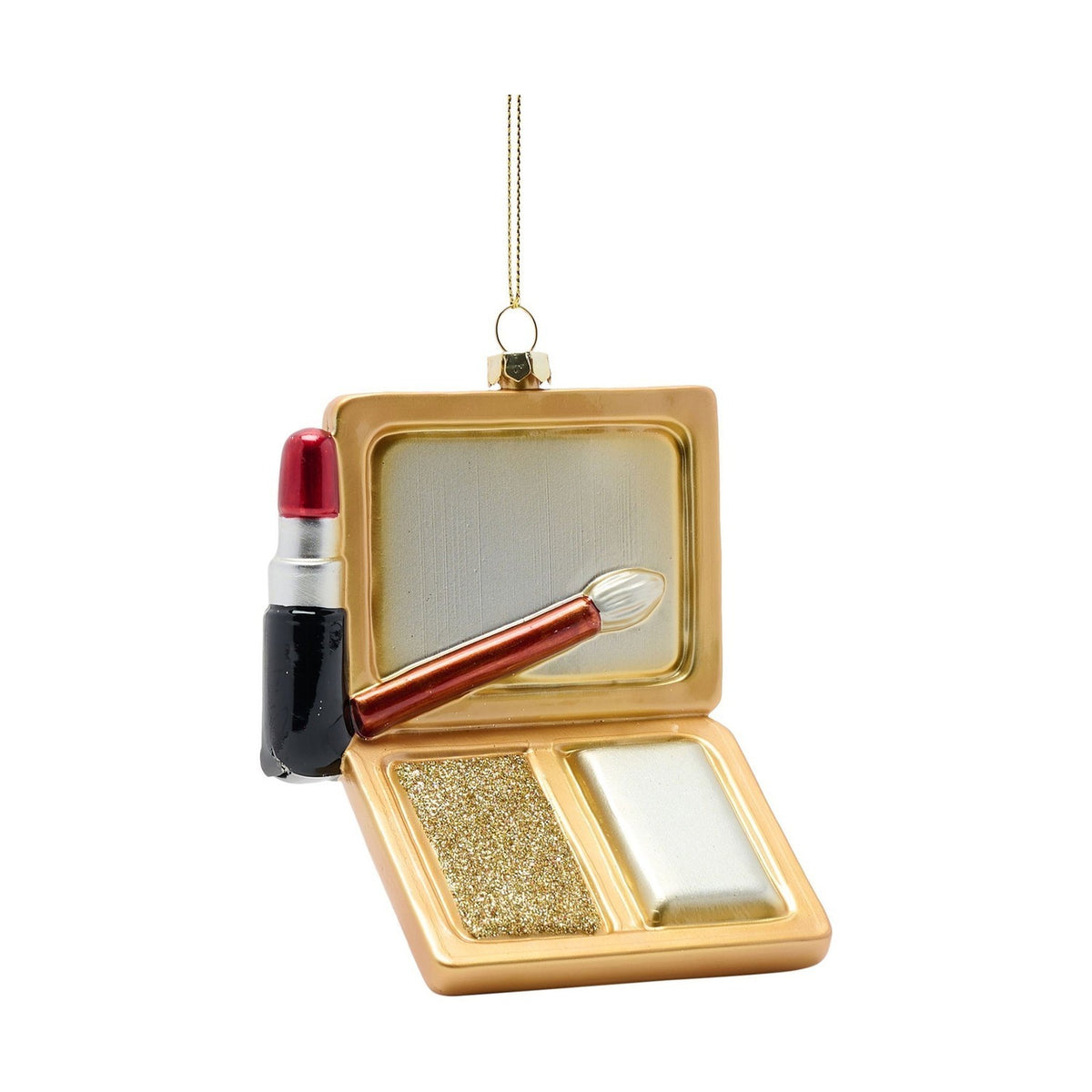 Makeup Hanging Plastic Christmas Tree Decoration - Gold