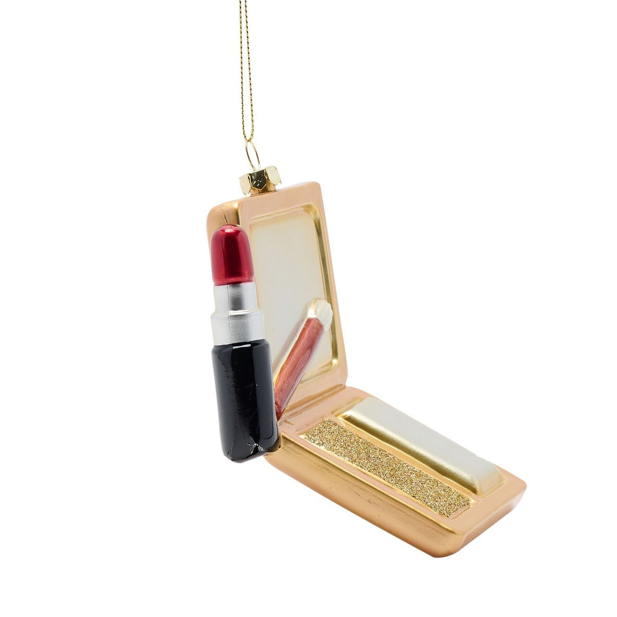 Makeup Hanging Plastic Christmas Tree Decoration - Gold