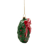3D Wreath Hanging Plastic Christmas Tree Decoration - Green