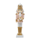 Nutcracker Resin Figurine with Gingerbread Man 23cm - Pink