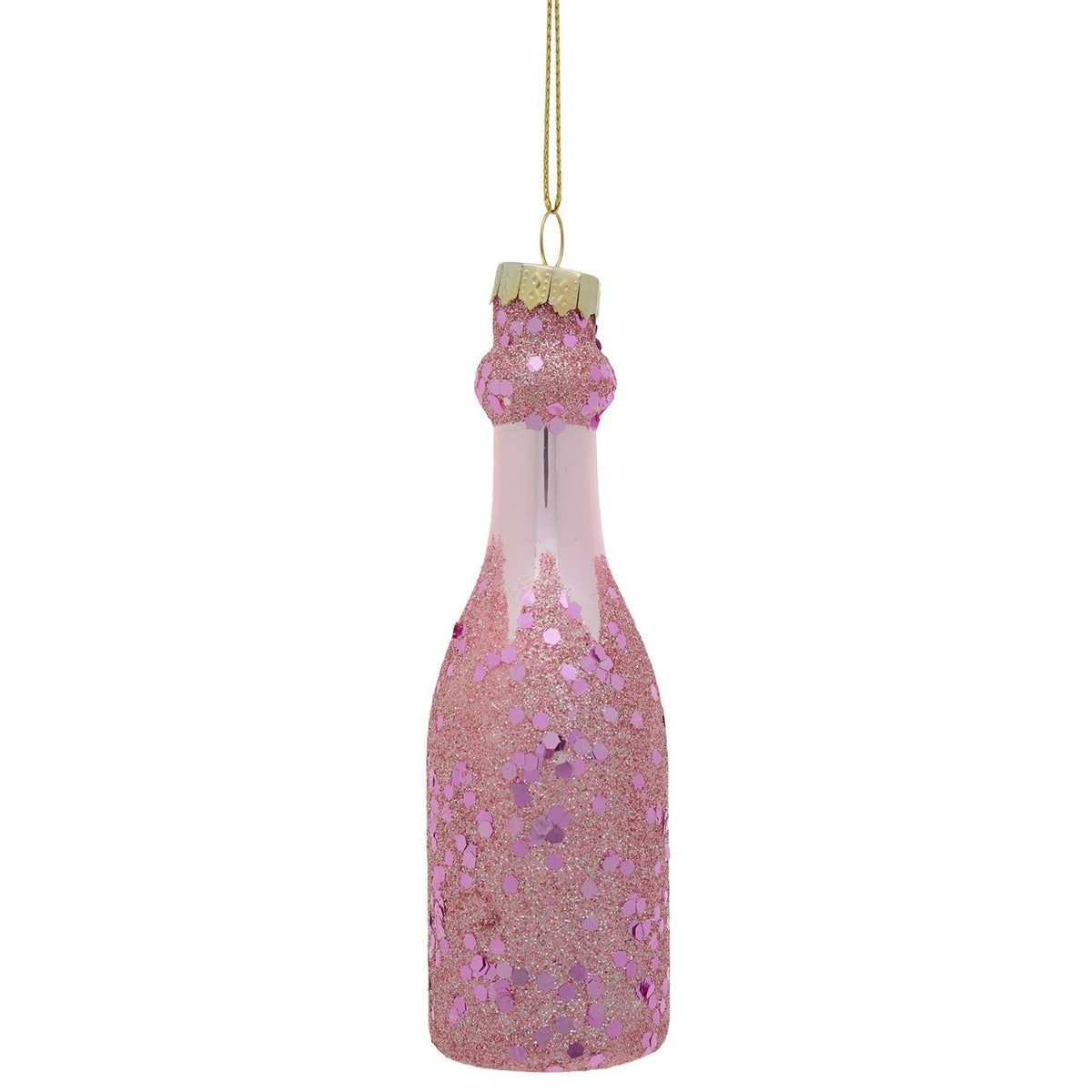 Girls Night Glass Christmas Tree Decorations Set of 2 - Pink