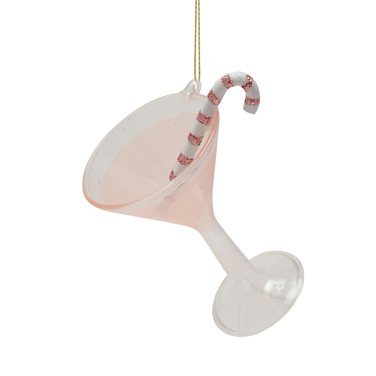 Girls Night Glass Christmas Tree Decorations Set of 2 - Pink