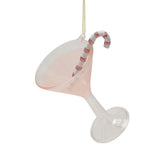 Girls Night Glass Christmas Tree Decorations Set of 2 - Pink