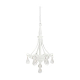 Chandelier Hanging Glass Christmas Tree Decoration - Clear
