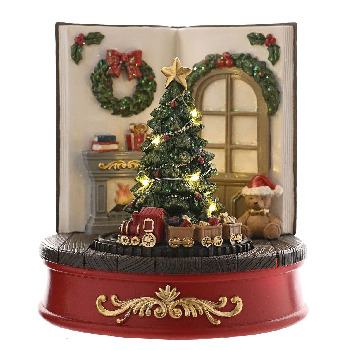 Christmas Tree Living Room Scene Decoration with LED & Music