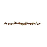 Gold Glitter Pinecone Faux Plant Garland 120cm - Brown