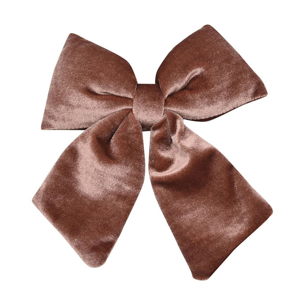 Velvet Bow Christmas Tree Decoration with Clip 14 x 16cm - Berry