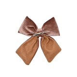 Velvet Bow Christmas Tree Decoration with Clip 14 x 16cm - Berry
