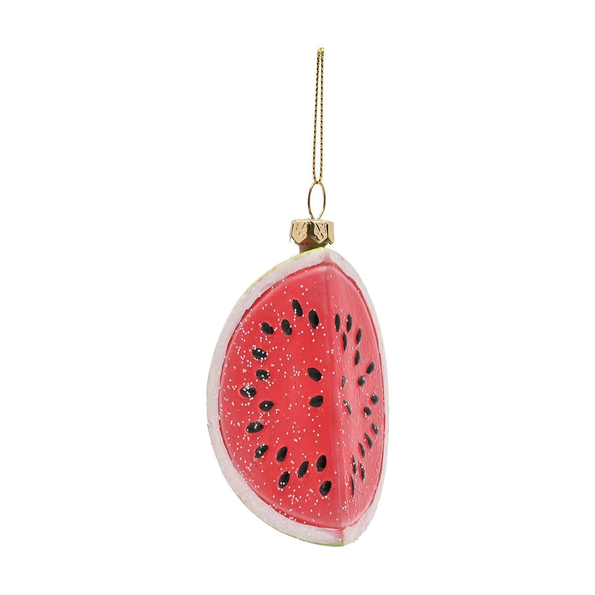 Watermelon Slice Hanging Christmas Tree Decoration - Green & Red