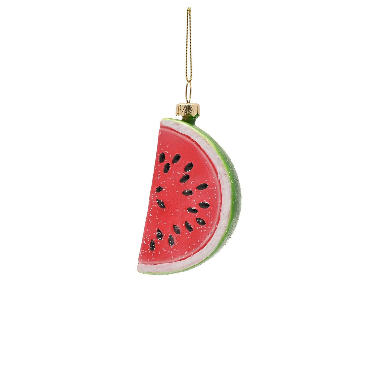 Watermelon Slice Hanging Christmas Tree Decoration - Green & Red