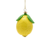 Hanging Lemon Plastic Christmas Tree Decoration - Yellow