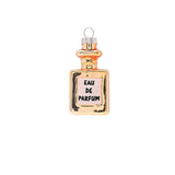 Set of 6 Cosmetic Hanging Glass Christmas Tree Decorations