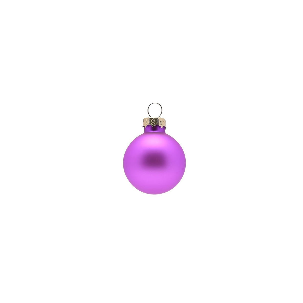 Set of 9 Glass Bauble Christmas Tree Decorations with Santa