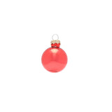Set of 9 Glass Bauble Christmas Tree Decorations with Santa