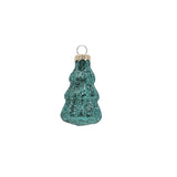 Set of 9 Glass Bauble Christmas Tree Decorations with Santa