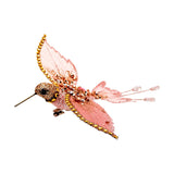 Glitter Hummingbird Clip-on Christmas Tree Decoration - Pink