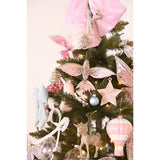 Glitter Hummingbird Clip-on Christmas Tree Decoration - Pink