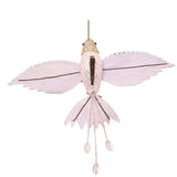 Glitter Hummingbird Clip-on Christmas Tree Decoration - Pink