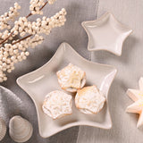 Christmas Star Speckled Glaze Porcelain Plate 23cm - Grey