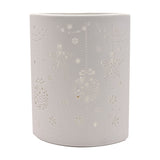 Christmas Star and Bauble Porcelain Table Lamp 23cm - White