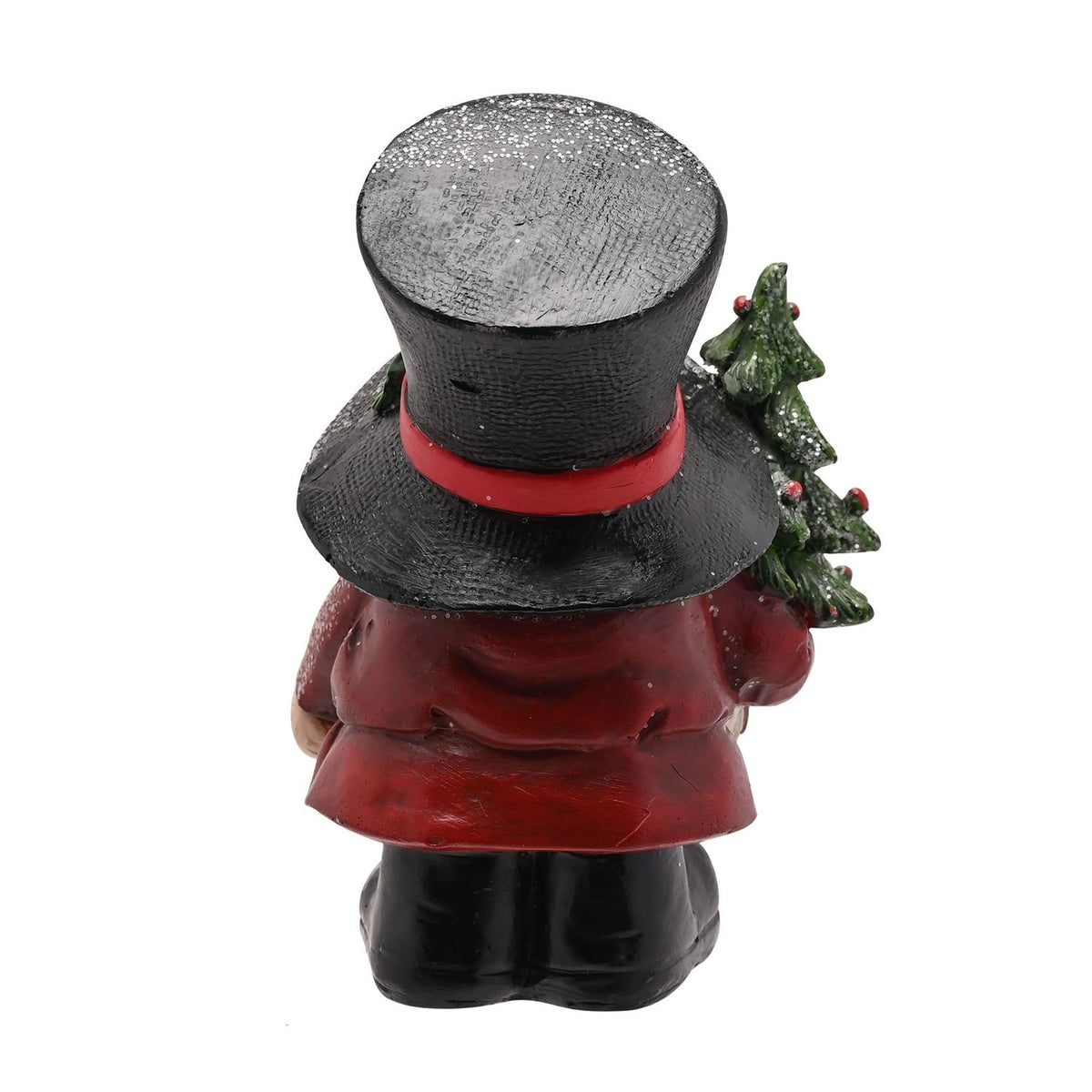 Top Hat Gonk Resin Figurine with Mini Christmas Tree - Red