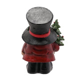 Top Hat Gonk Resin Figurine with Mini Christmas Tree - Red
