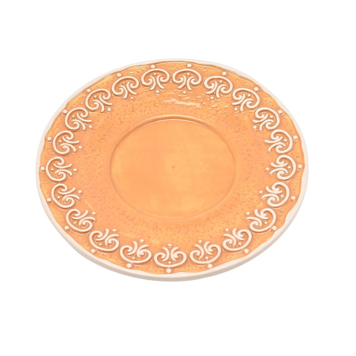 Gingerbread House Ceramic Teacup & Saucer - Light Brown & White