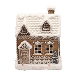 Iced Gingerbread House Light-Up Decoration 15.3cm - White
