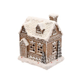 Iced Gingerbread House Light-Up Decoration 15.3cm - White