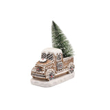 Iced Gingerbread Truck Light-Up Decoration 12.5cm - Brown