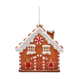 Large Gingerbread House Christmas Tree Decoration - Brown