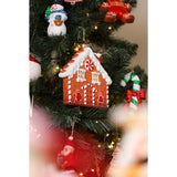 Large Gingerbread House Christmas Tree Decoration - Brown