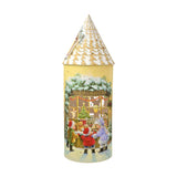 Large Toy Shop Round House LED Lantern with Conical Roof