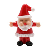 Festive Miniature Open Arms Santa Ceramic Decoration - Red
