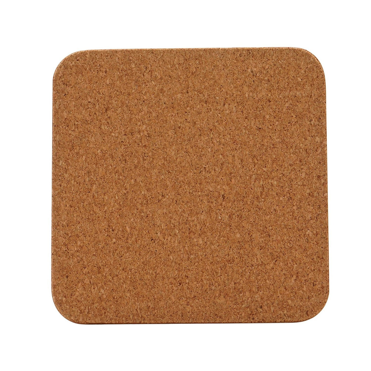 Set of 4 Christmas Highland Cow in Santa Hat MDF Coasters - Brown