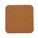 Set of 4 Christmas Highland Cow in Santa Hat MDF Coasters - Brown