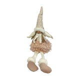 Christmas Fabric Sitting Angel Figurine 52cm - Pink & White